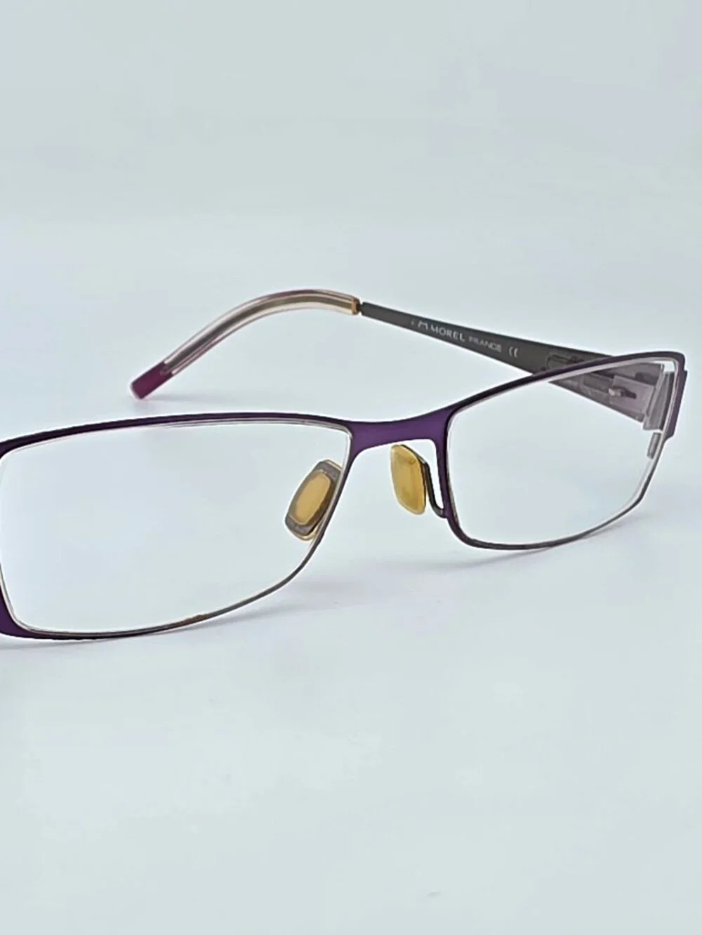 Morel Lightec 6589L PC 001 Purple Eyeglasses Frame w/ Flexhinge and Case France